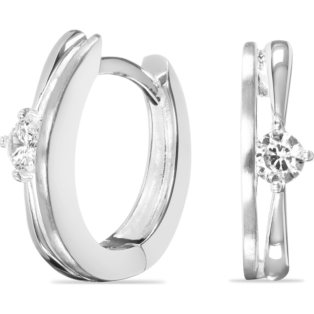 FAVS Créoles 925 Argent Boucles d'oreilles