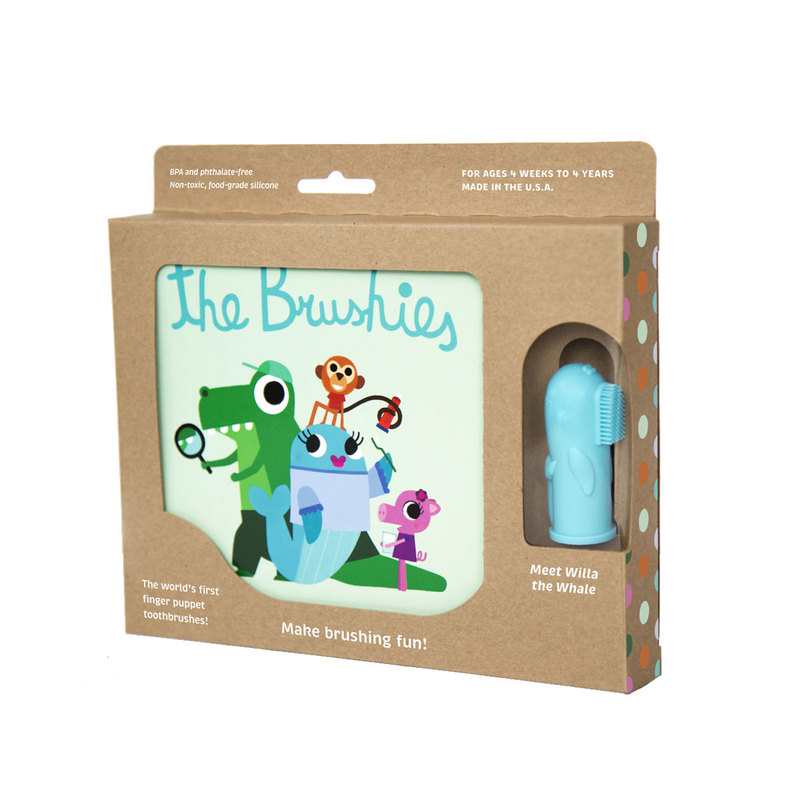 Coffret livre et brossette The Brushies Hélène la baleine