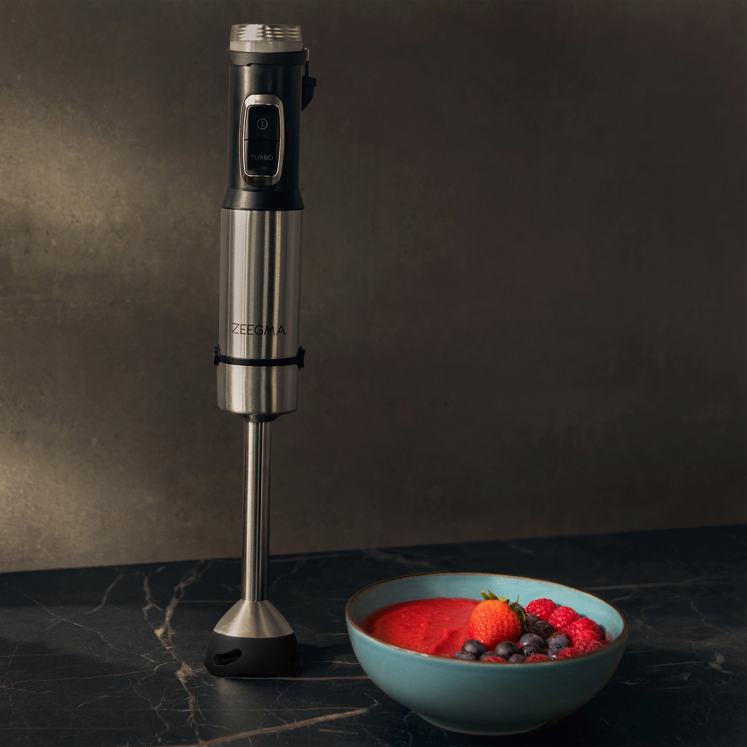 Zeegma Stabmixer Handy-Chef, 1500,00 W, Set 5in1 Metallgehäuse 17 Stufen + Turbo TOP