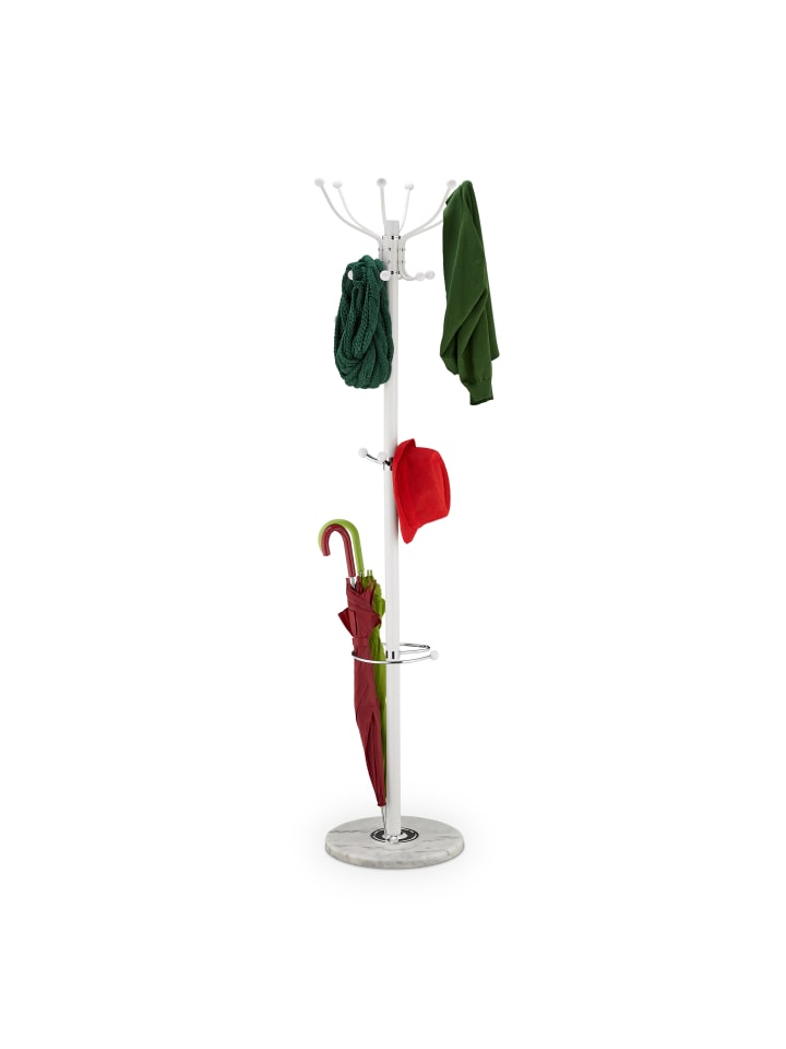 relaxdays Garderobenständer in Weiß - (H)176 cm günstig kaufen onesize