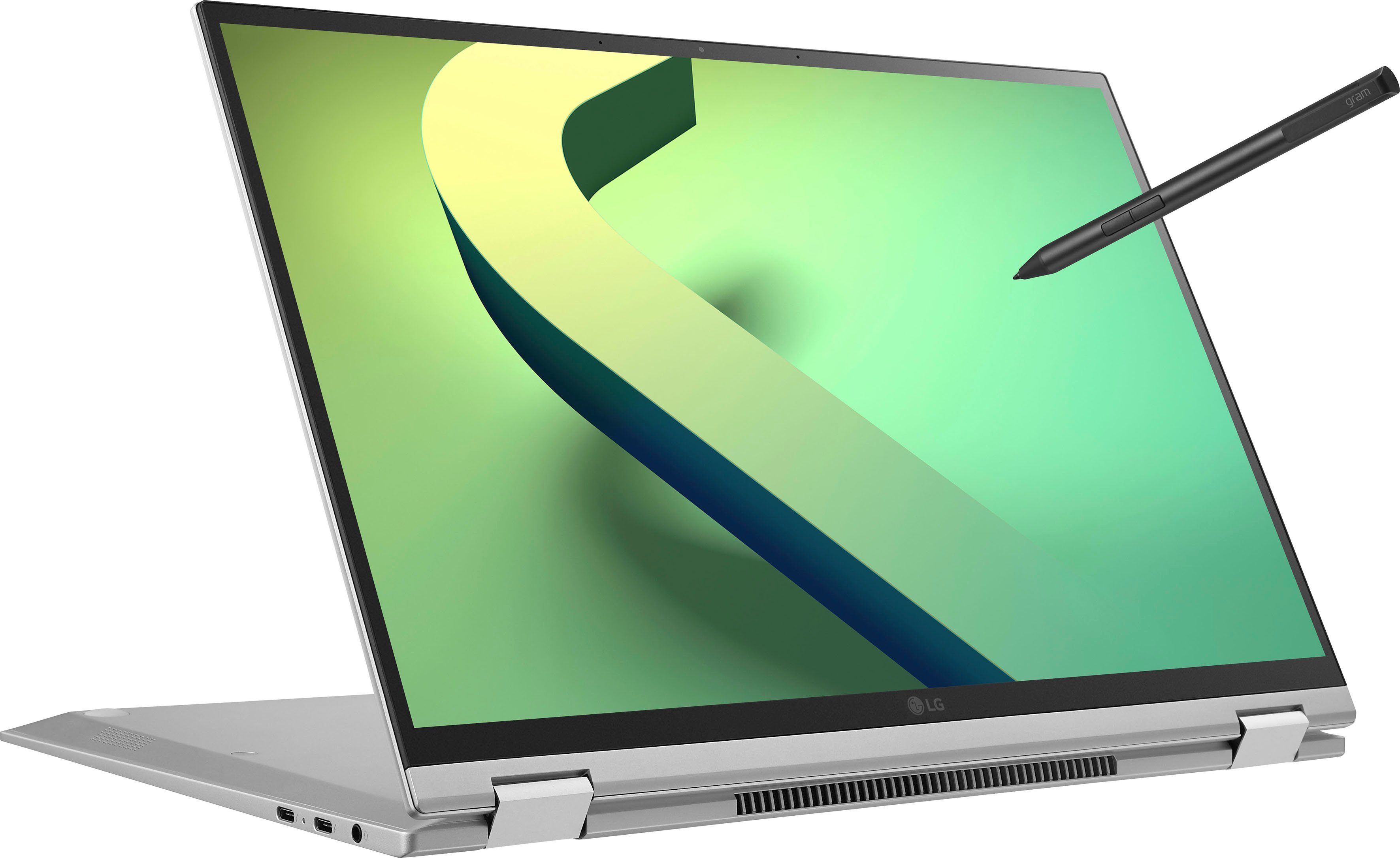 LG gram 16 Notebook (40,6 cm/16 Zoll, Intel Core i7 1260P, Iris Xe Graphics, 1000 GB SSD)