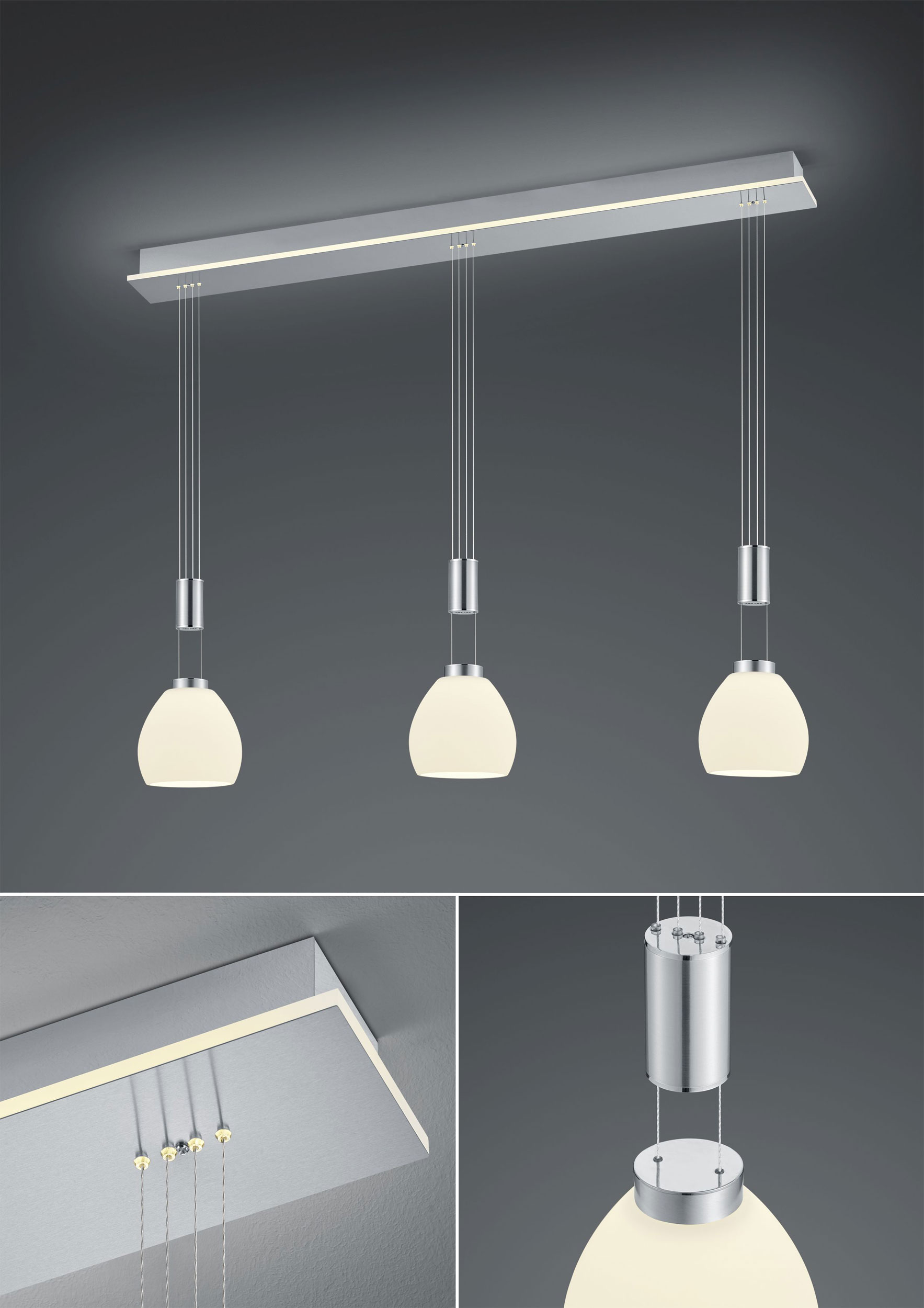 B-LeuchtenLED-Pendelleuchte 3flg