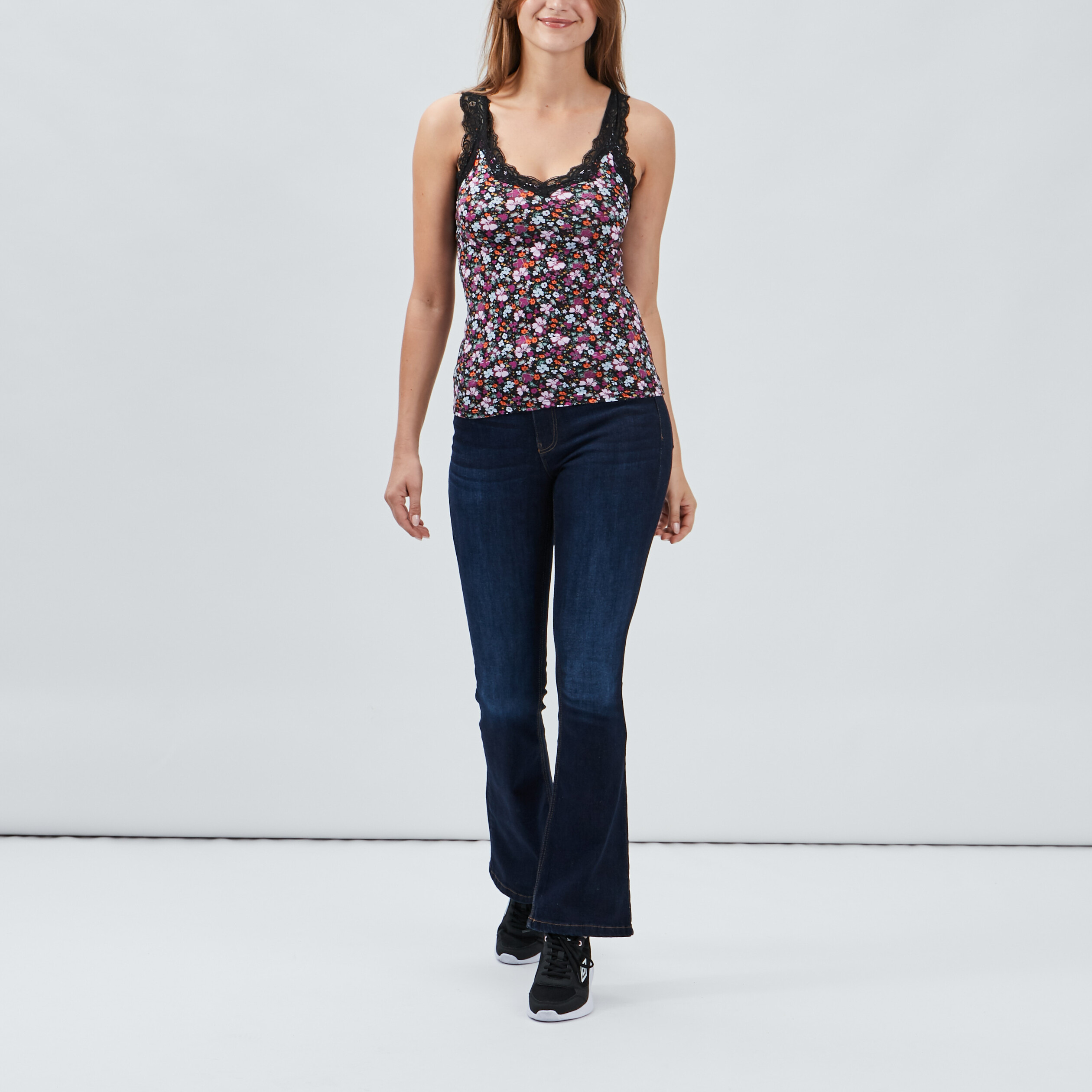 Jeans flare Creeks denim brut femme | La Halle
