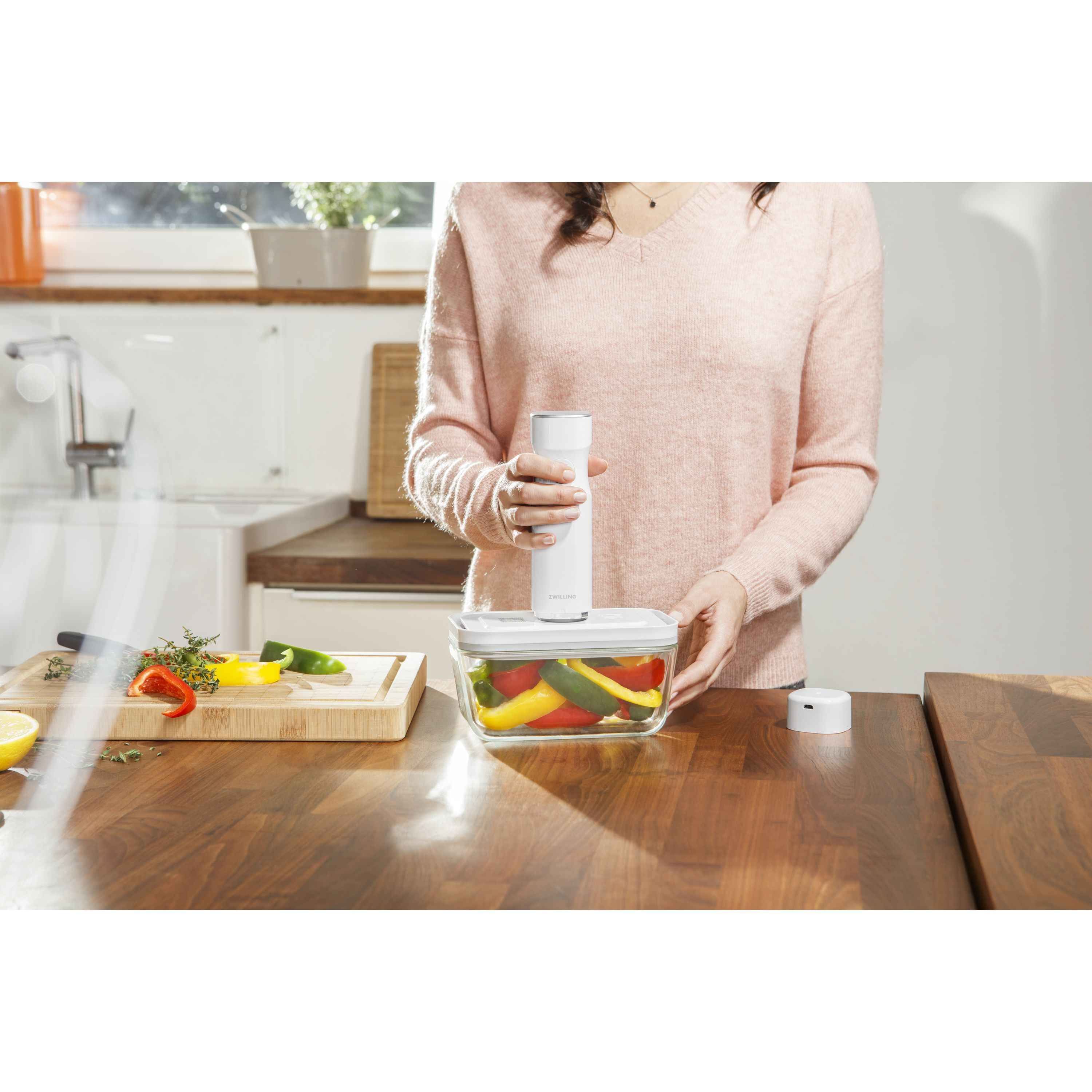 Vakuumbox M, Glas, Grau