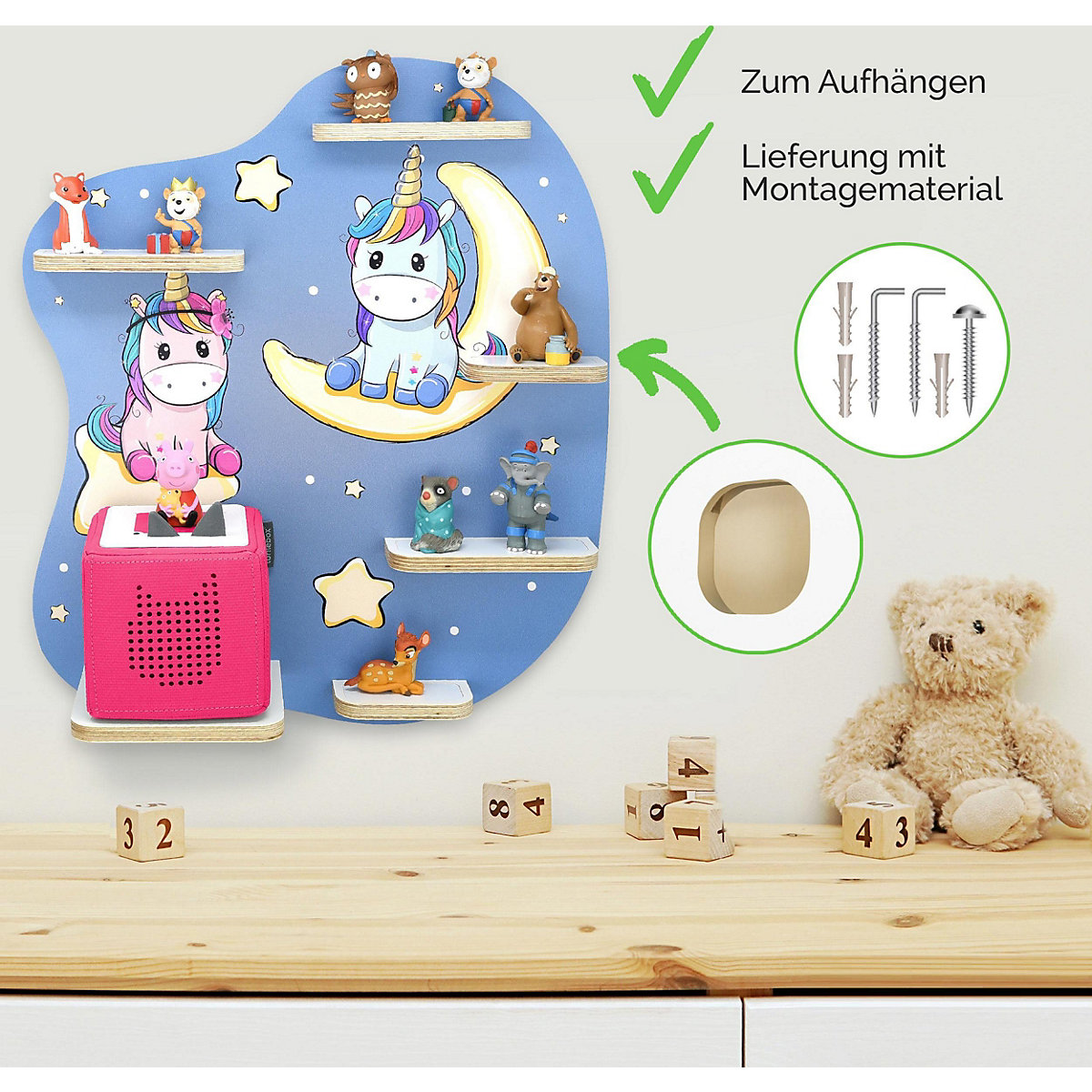 Regal für Musikbox Nachtschwärmer - geeignet für Toniebox
