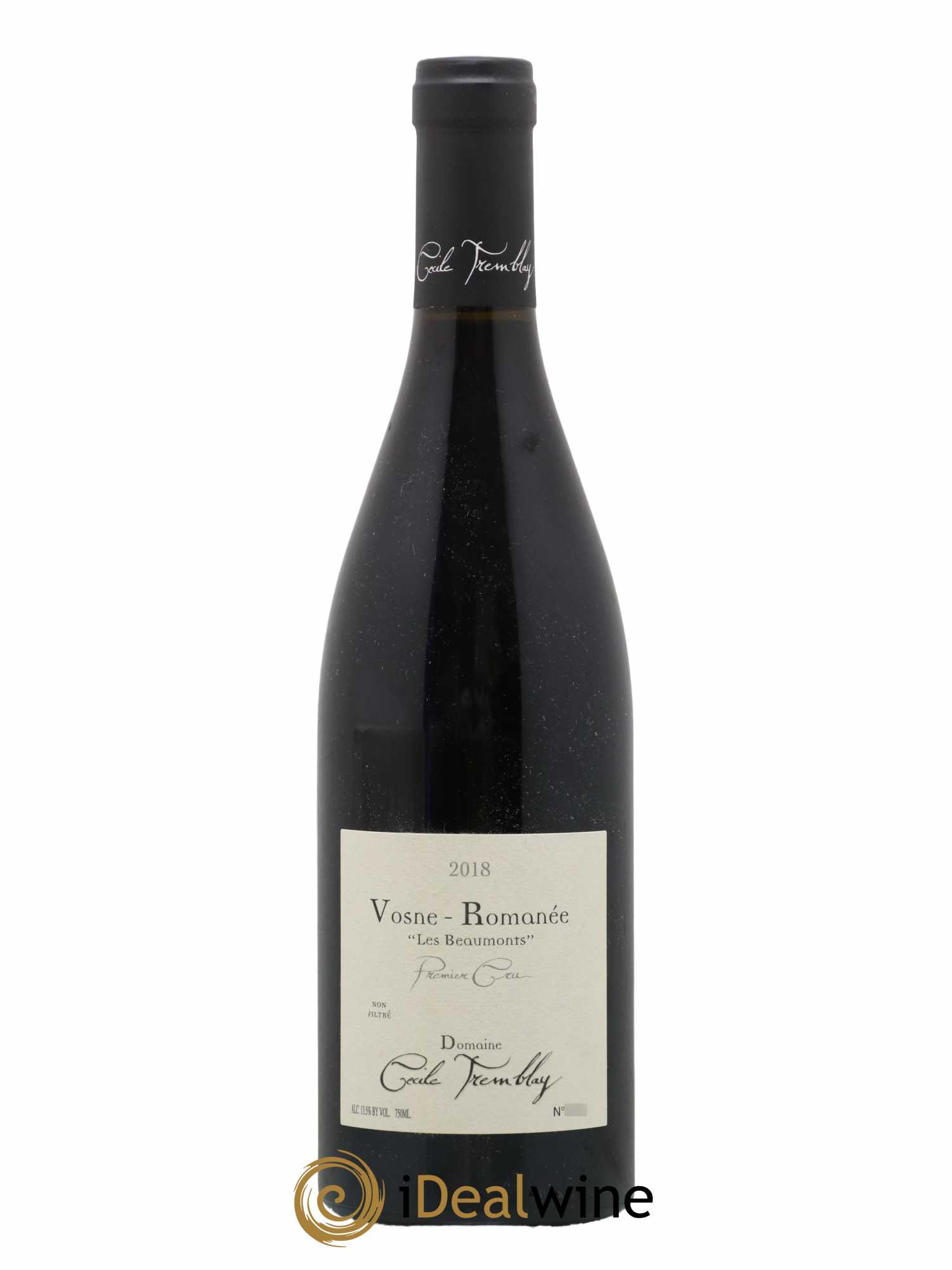 Vosne-Romanée 1er Cru Les Beaumonts (ou Beaux Monts) Cécile Tremblay  2018 - Lot de 1 Bouteille