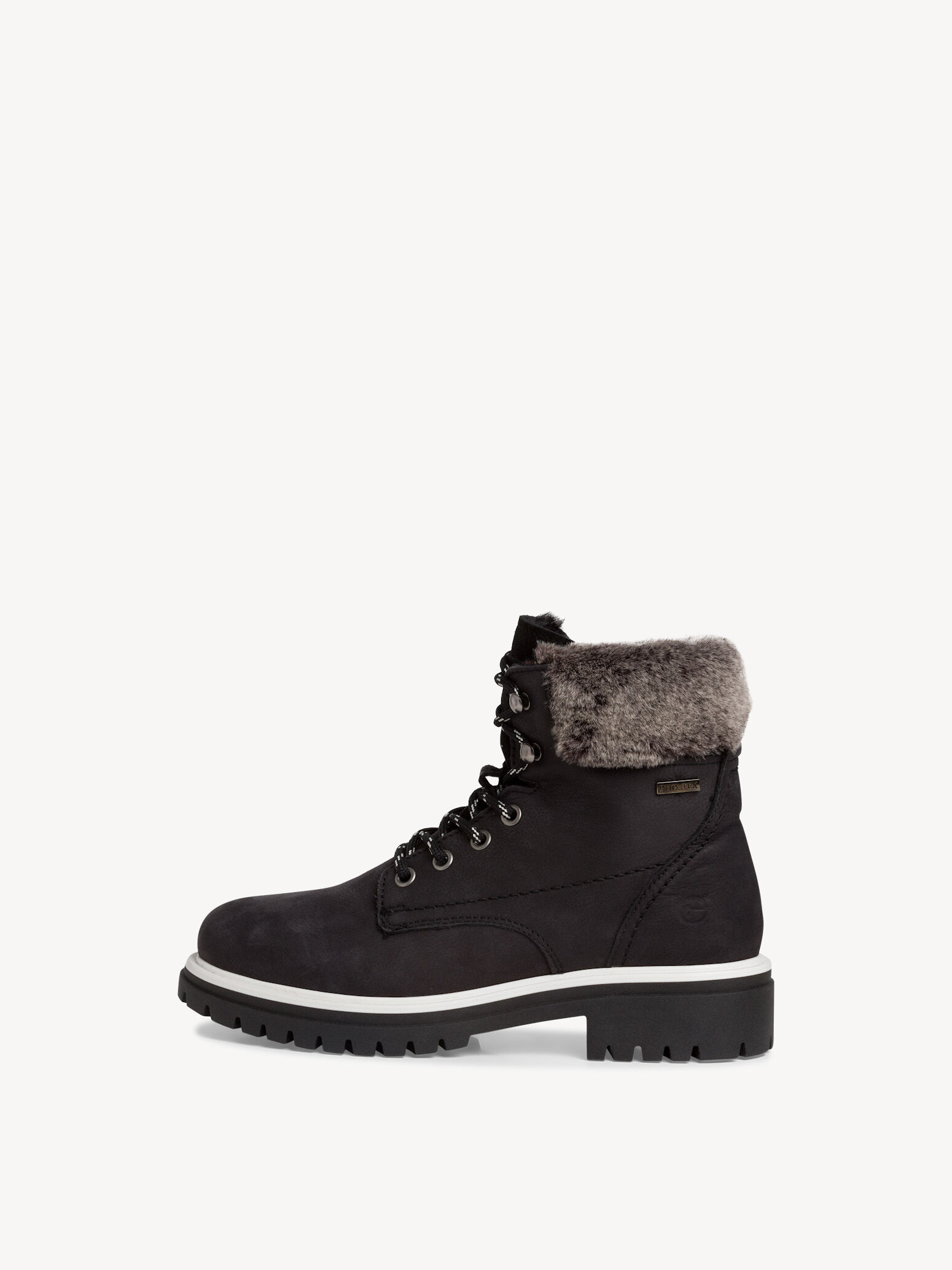 Bottine en cuir - noir doublure chaude