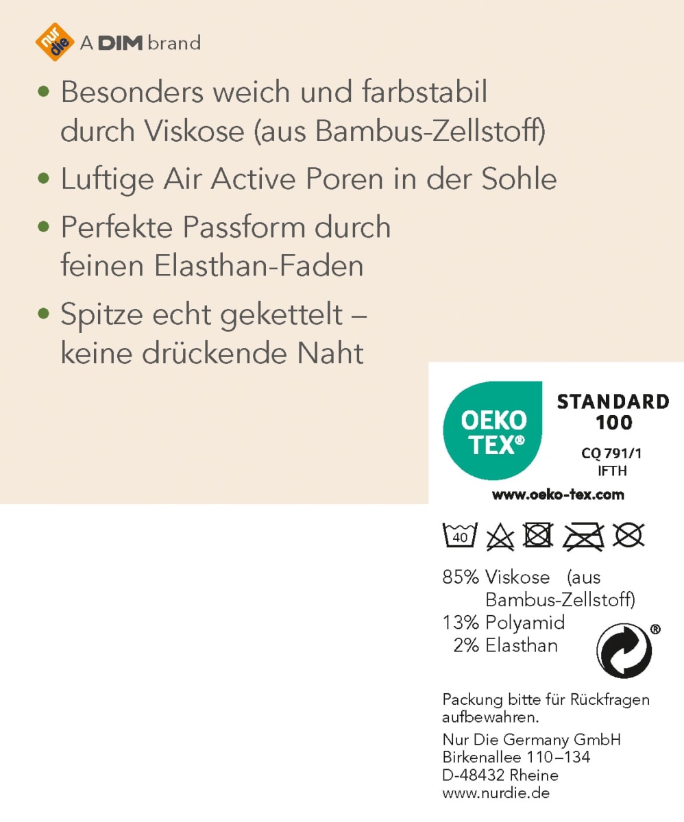 Sneaker Socken Bambus weiß Gr. 39-42, 1 St