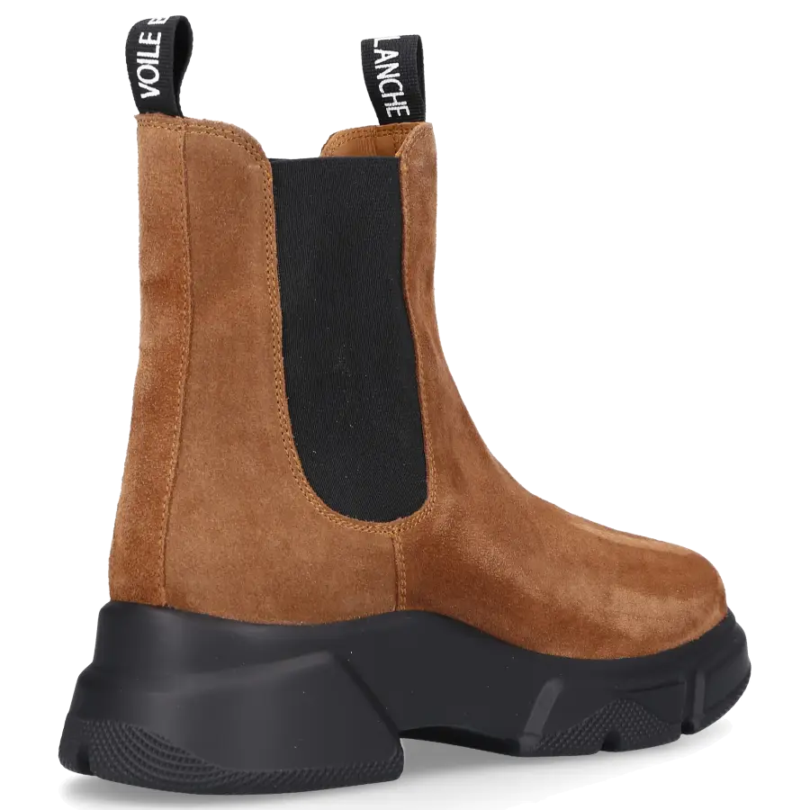 VOILE BLANCHE - Chelsea Boots TANKY BEAT Veloursleder - braun