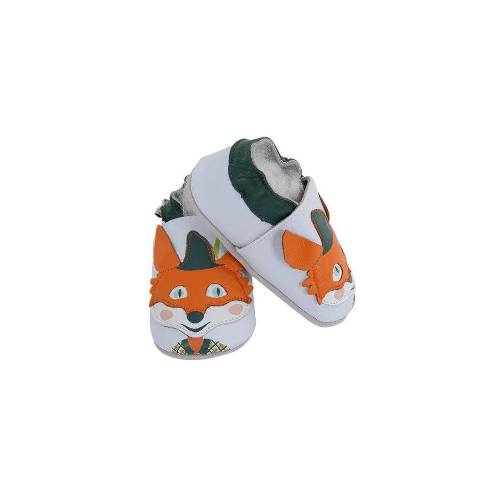 Lait et Miel Renard Robin Hood Krabbelschuhe mit Fuchs