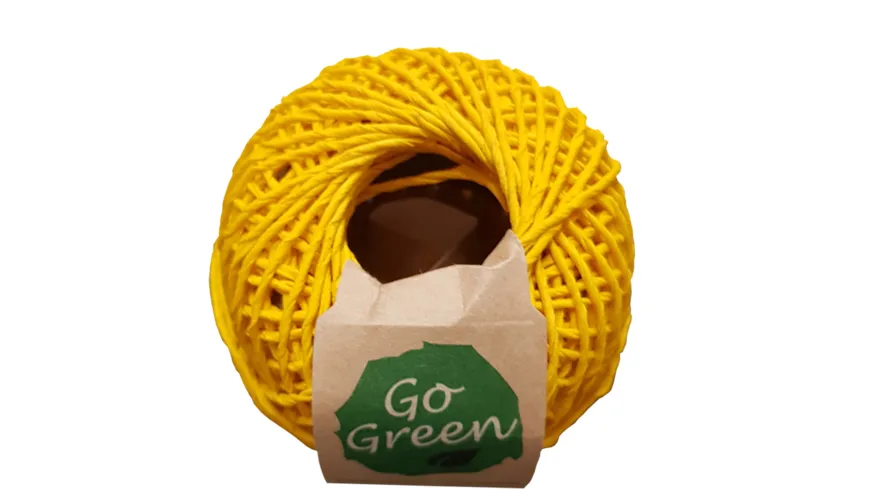TRUBA GoGreen Cordonett Natur gelb 20 m