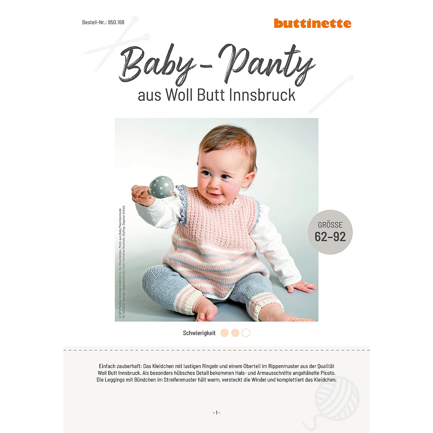 Strickanleitung – Baby-Panty aus Woll Butt Innsbruck