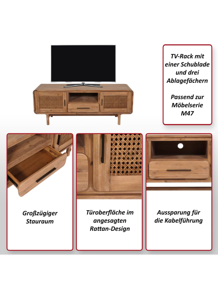 MCW TV-Rack M47 Schublade und Staufächer günstig kaufen onesize