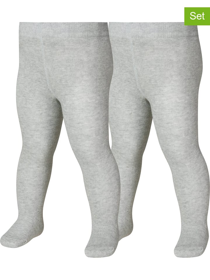 Playshoes 2er-Set: Thermo-Strumpfhosen in Grau günstig kaufen