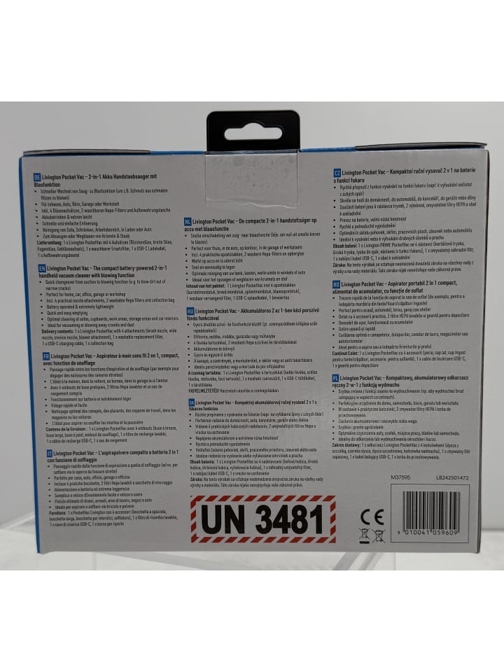 Livington Handstaubsauger PocketVac in Schwarz günstig kaufen onesize