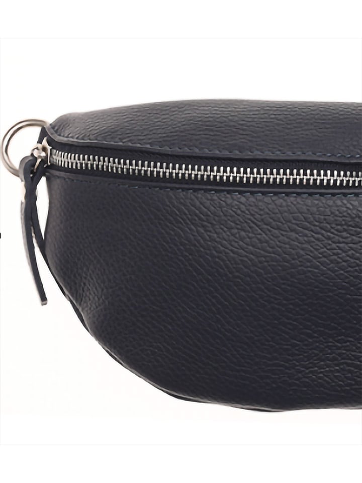 Zwillingsherz Leder-Umhängetasche in Dunkelblau - (B)23 x (H)14 x (T)7 cm günstig kaufen onesize