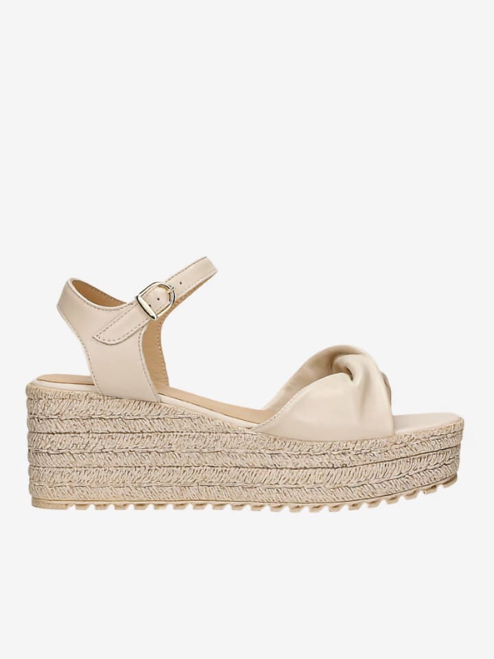 Wojas Leder-Keilsandaletten in Beige günstig kaufen