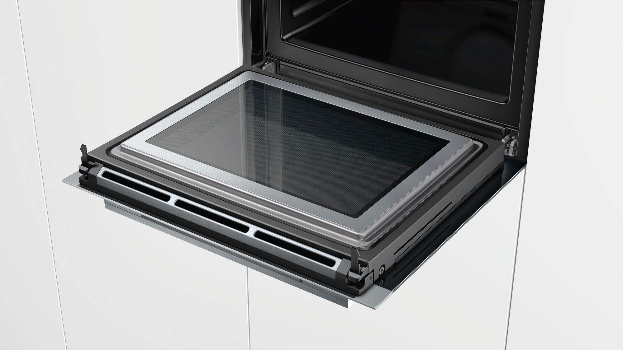 SIEMENS Pyrolyse Backofen iQ700 HM676G0S6, mit 1-fach-Teleskopauszug, Aqua-Reinigungsfunktion, mit 4D-Heißluft