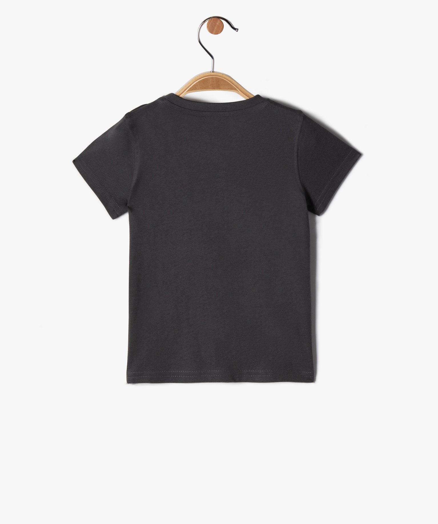 Tee-shirt bébé Garçon à manches courtes et motif gris fonce | GEMO