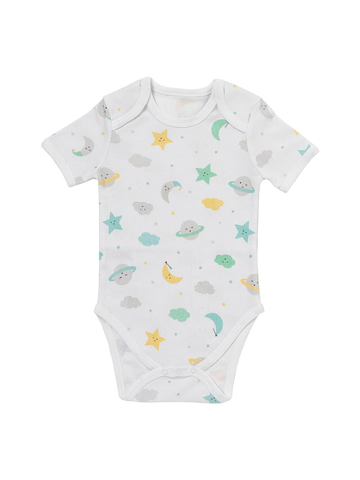 Schlummersack Bio Baby-Bodys kurzarm 5er-Pack in Beige günstig kaufen