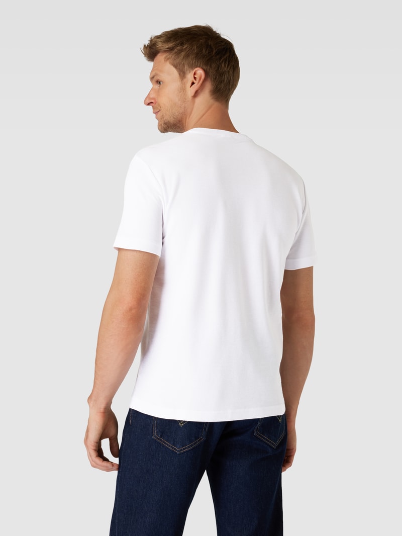 T-Shirt mit Label-Patch Modell 'PJRYZ' in weiß