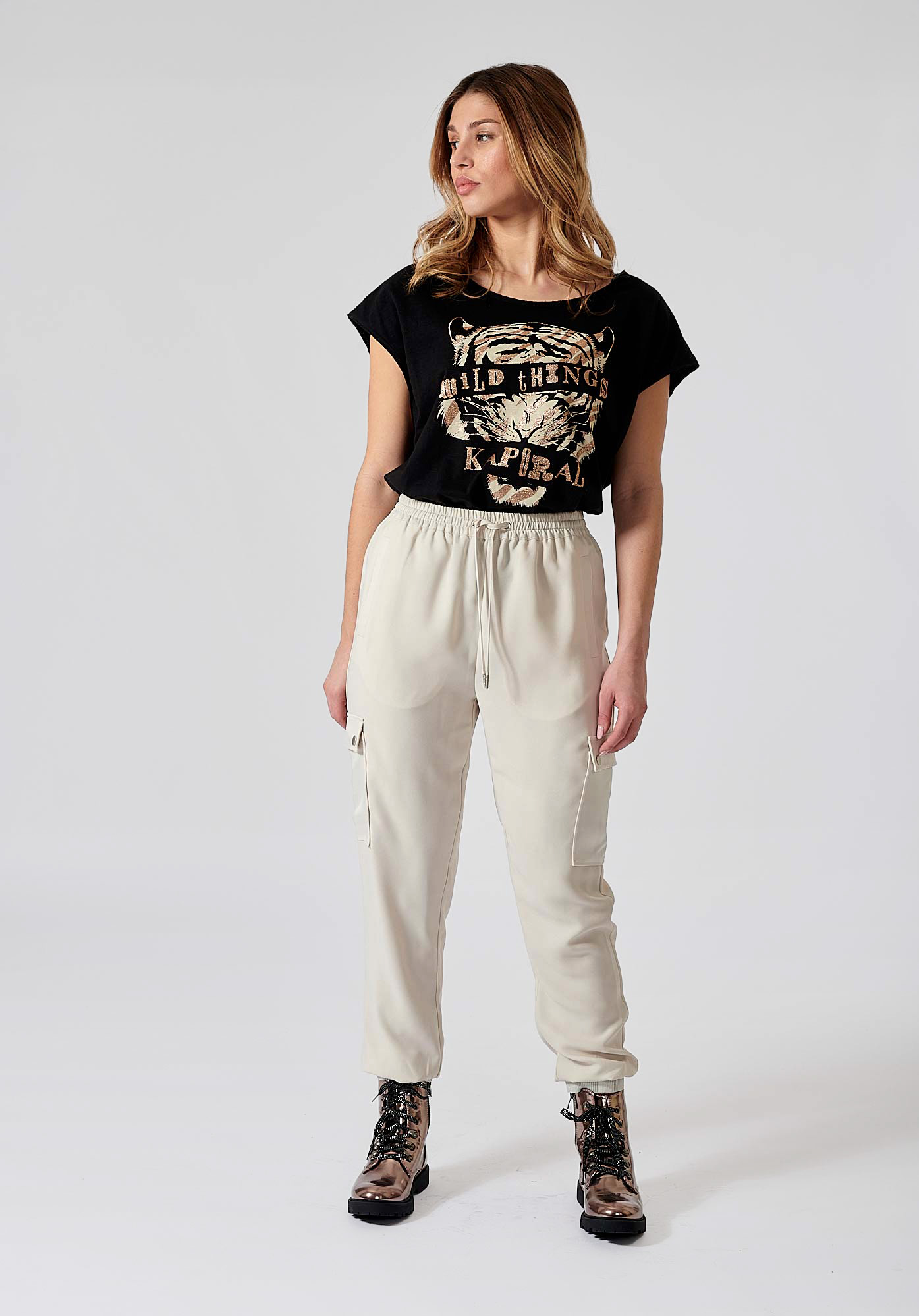 CRIL   Pantalon cargo femme