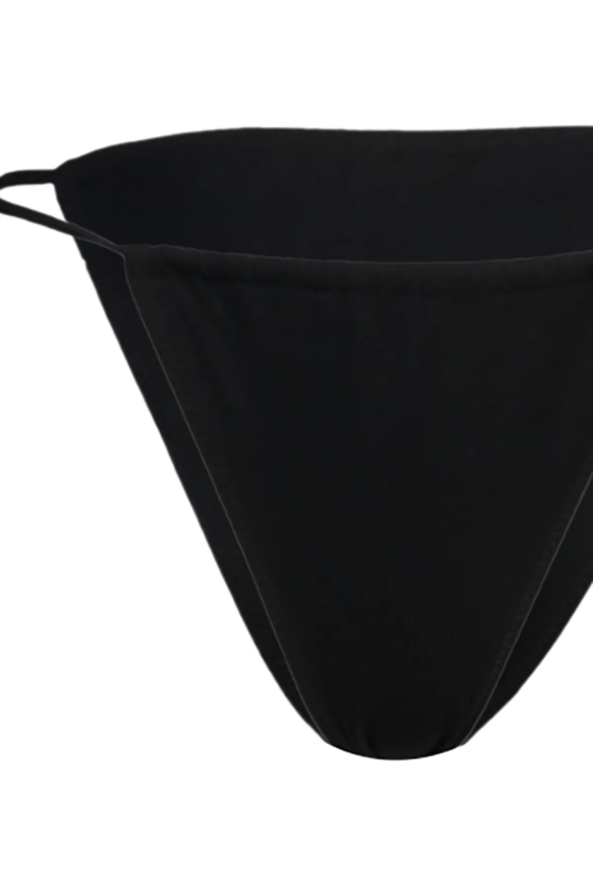 Trendyol Collection  Brasilianische Bikinihose mit hohem Beinausschnitt und schwarzen Accessoires TBESS23BA00044