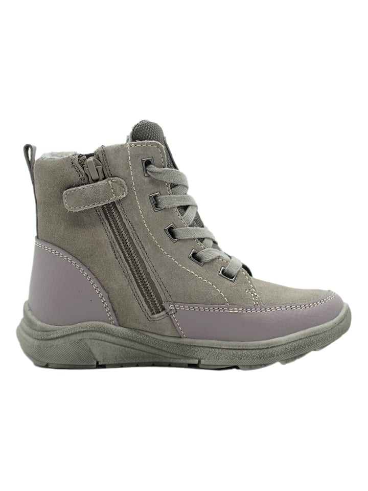 lamino Leder-Boots in Grau günstig kaufen