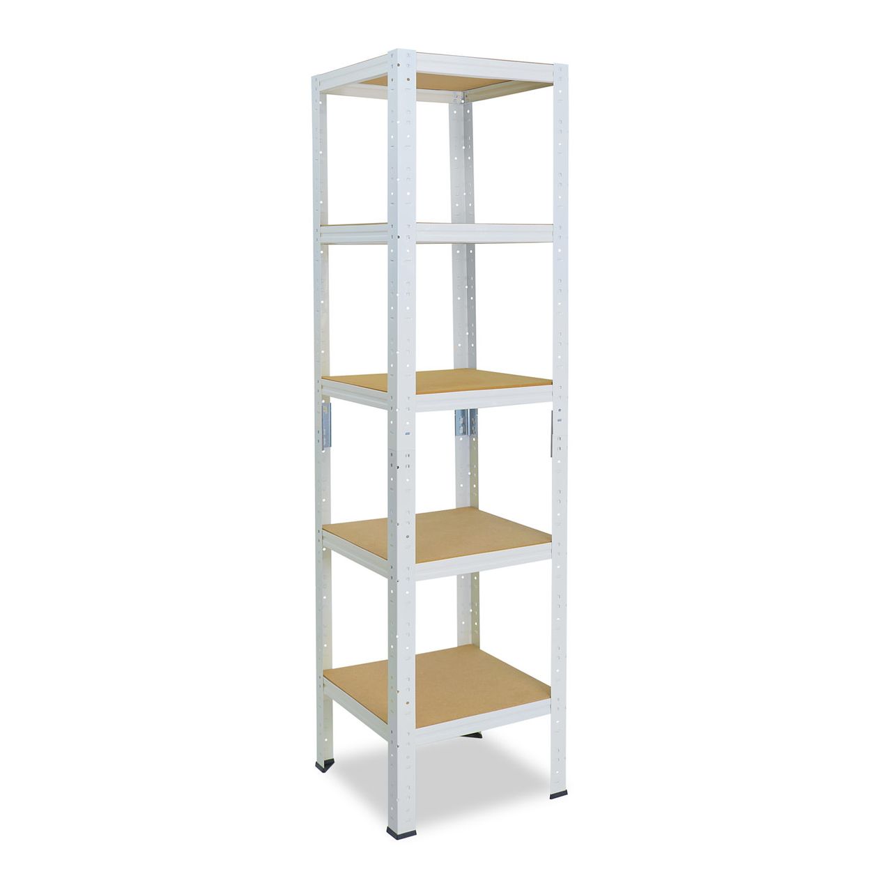 Shelfplaza HOME 200x60x60cm Schwerlastregal in weiß mit 5 Böden