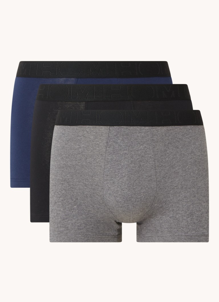 Boxeri din bumbac Hom Tonal, set de 3