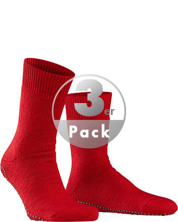 Falke, Serie Homepads, Wolle-Baumwolle rutschhemmend, rot