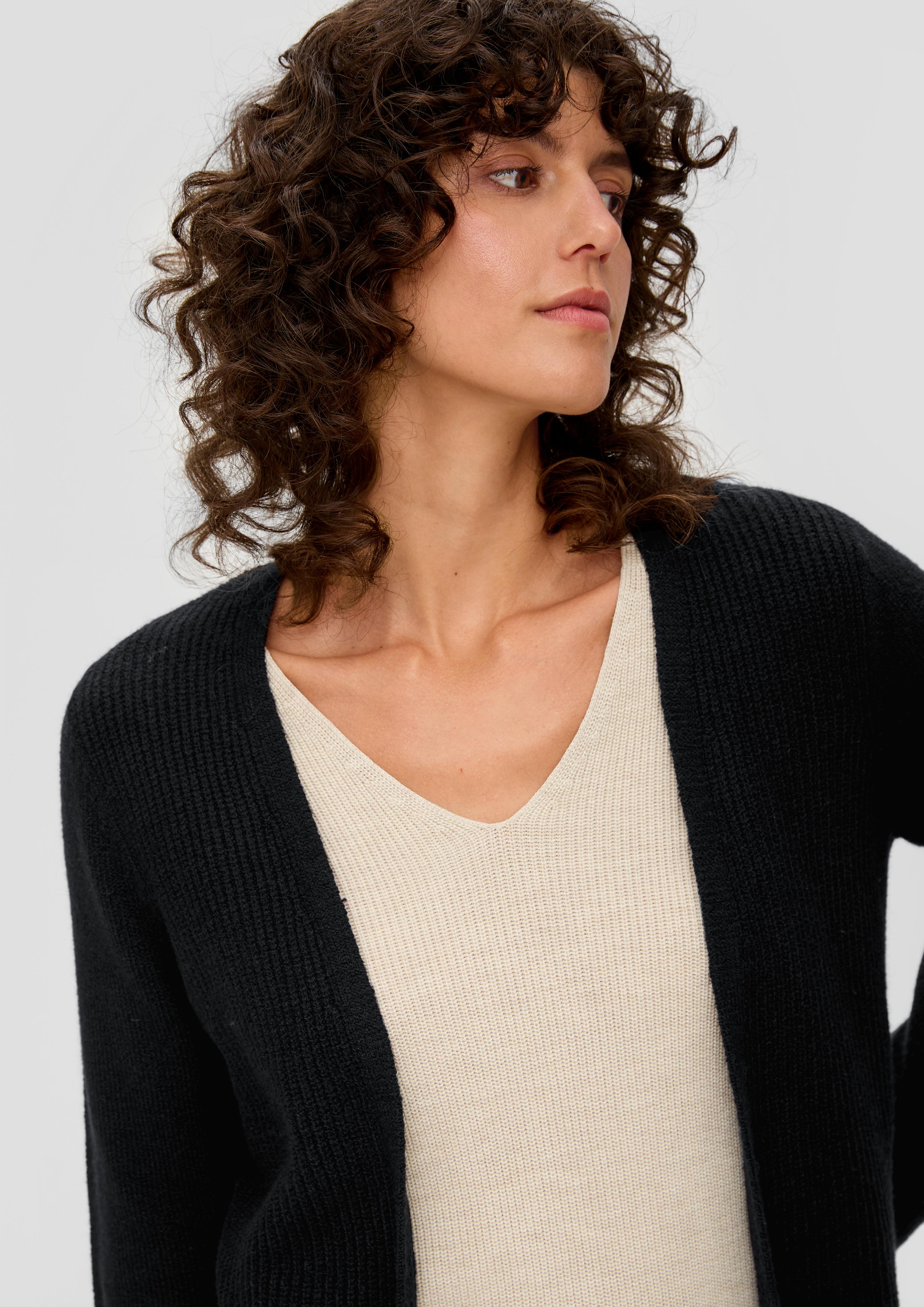 Strickjacke aus Wollmix  2134366-9999