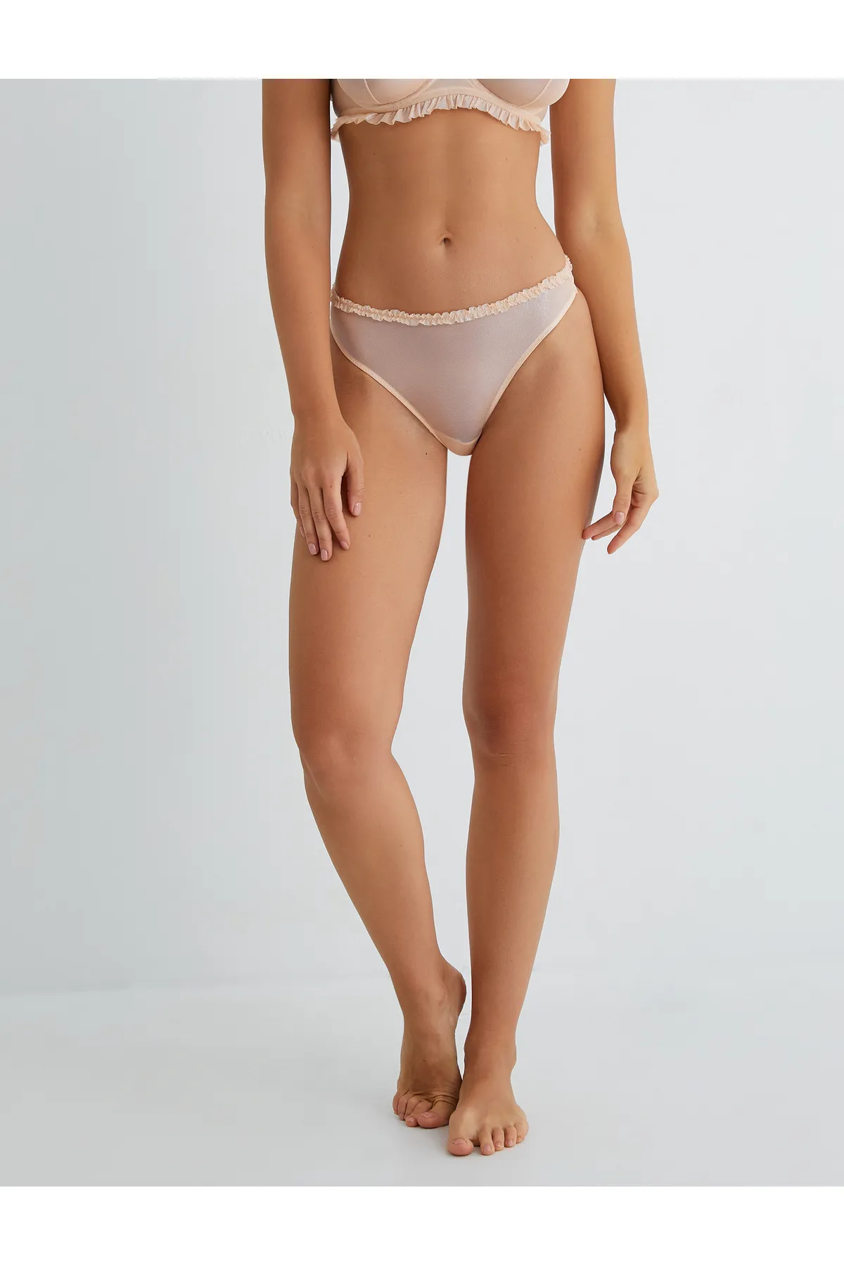 Koton  String-Höschen, Rüschen-Tüll, normale Taille