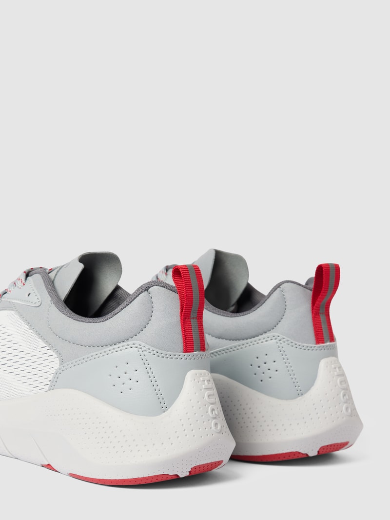 Sneaker mit Label-Detail Modell 'Wayne' in hellgrau