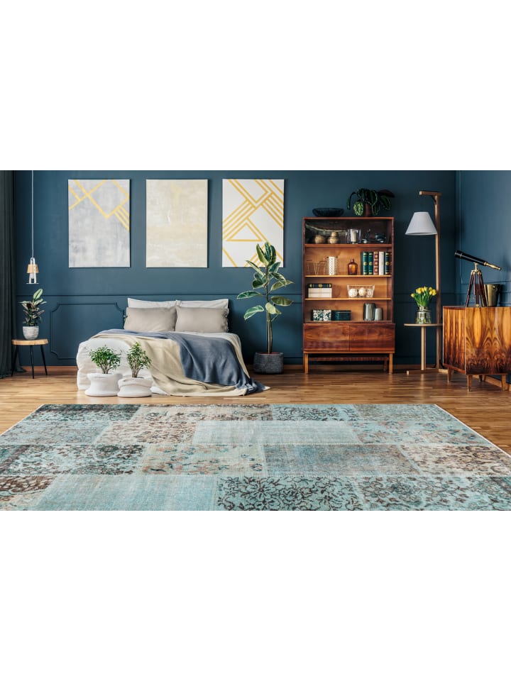 Kayoom Teppich Oriela in Creme / Grün günstig kaufen