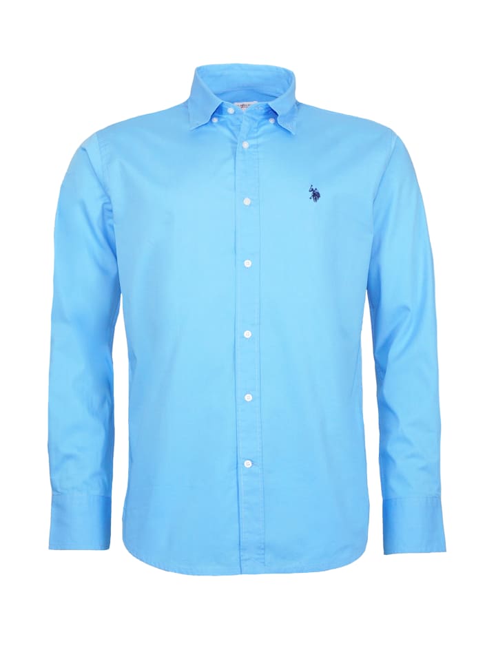 U.S. Polo Assn. Hemd in blau günstig kaufen