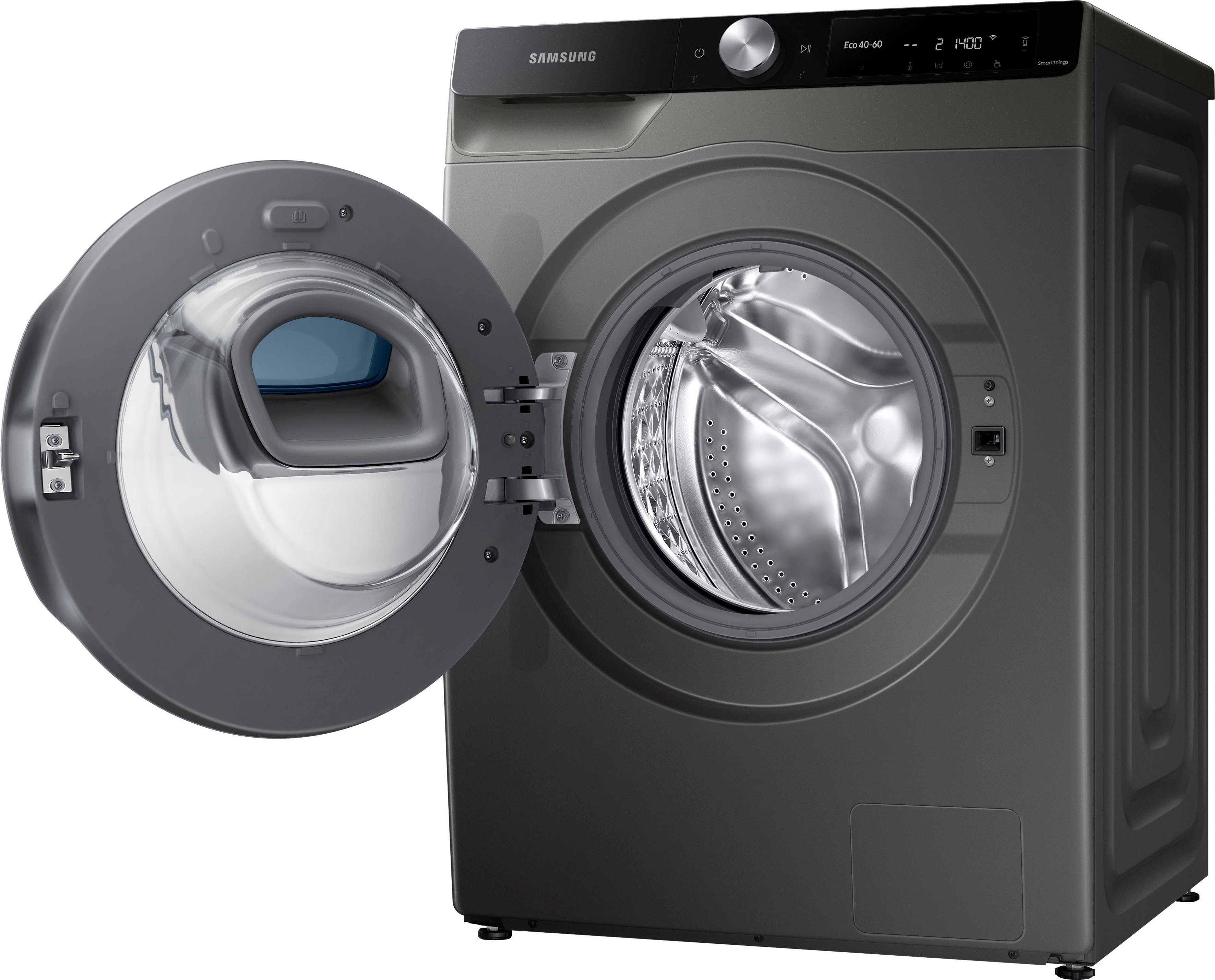 Samsung Waschmaschine WW6500T INOX WW80T654ALX, 8 kg, 1400 U/min, AddWash™