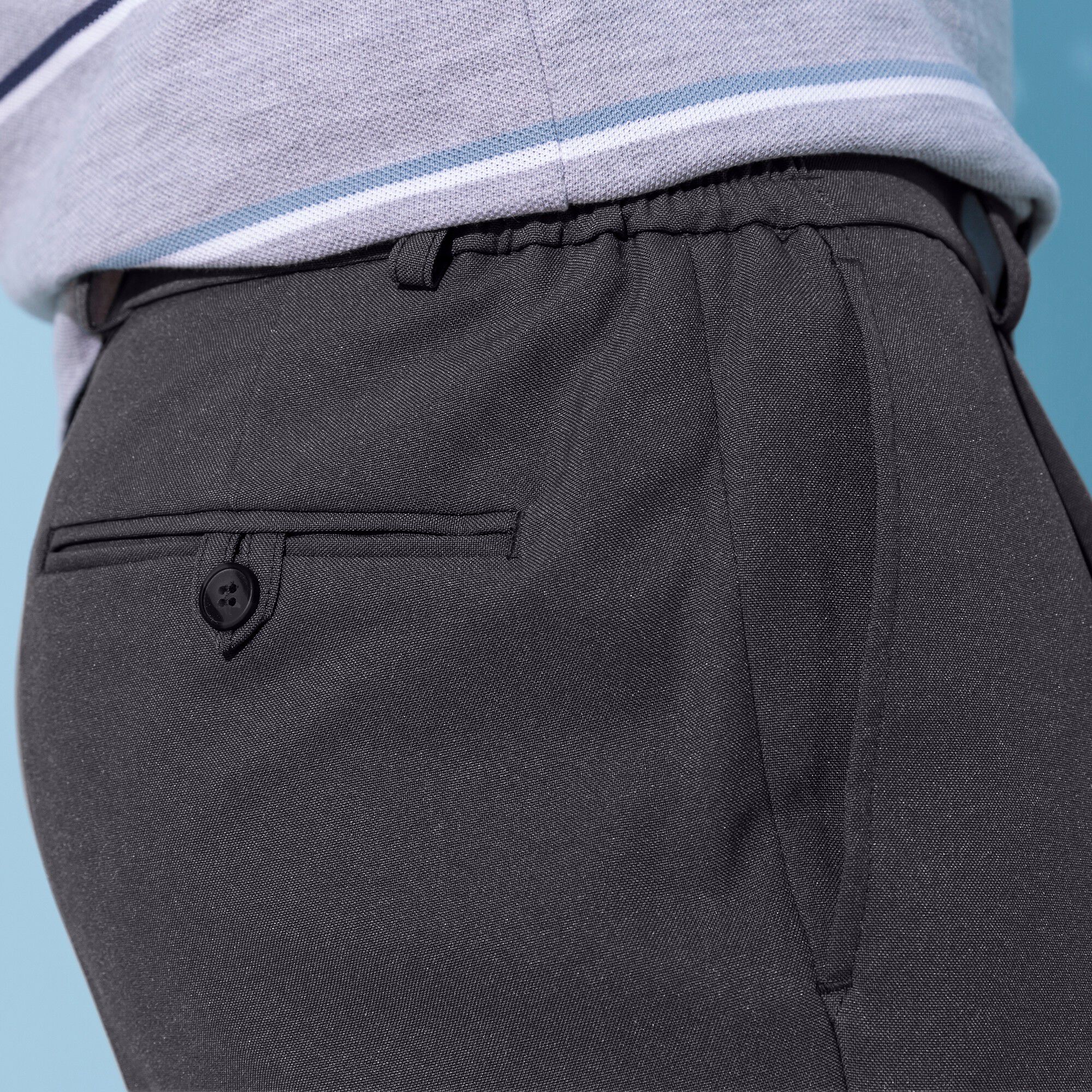Pantalon taille élastiquée à pinces