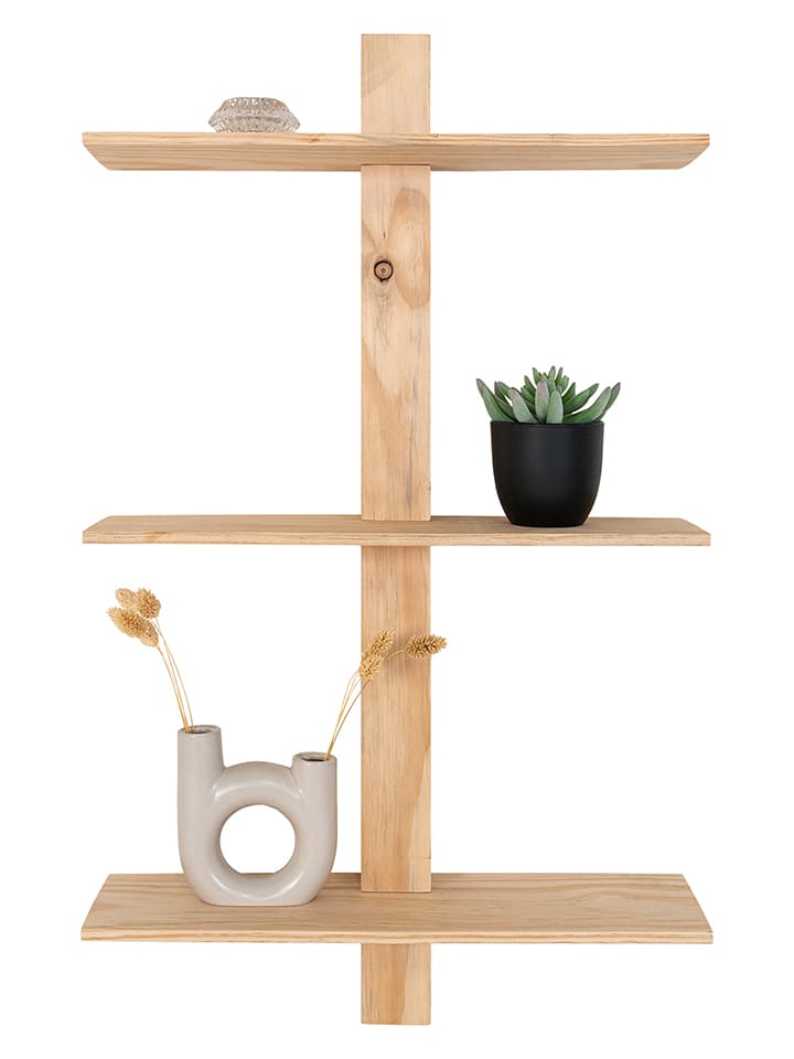 House Nordic Wandregal in Hellbraun - (B)50 x (H)83 x (T)15 cm günstig kaufen onesize