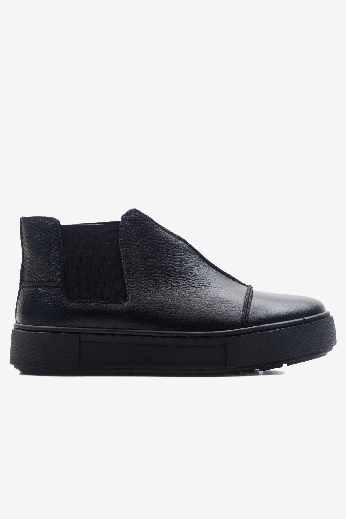 LuviShoes  110 Damen-Sneaker aus schwarzem Leder