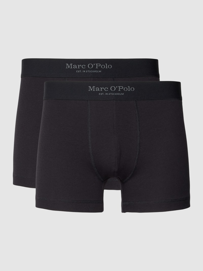 Trunks mit elastischem Logo-Bund Modell 'ICONIC' im 2er-Pack in schwarz