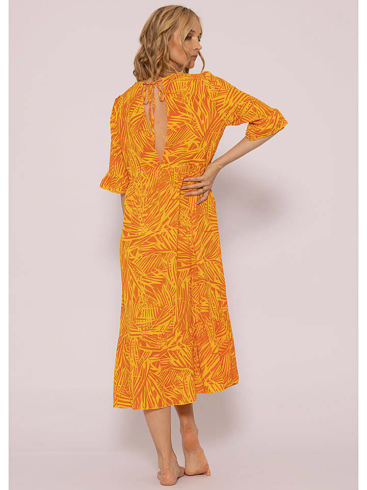 SASSYCLASSY Kleid in Orange/ Gelb günstig kaufen onesize
