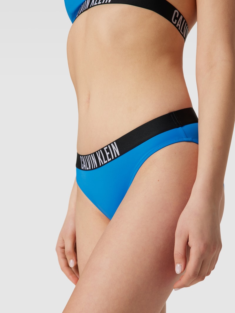 Bikini-Slip mit elastischem Logo-Bund Modell 'CLASSIC' in royalblau