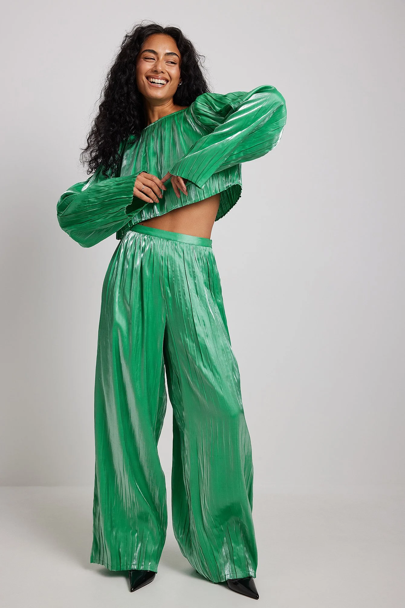Plissierte Hose