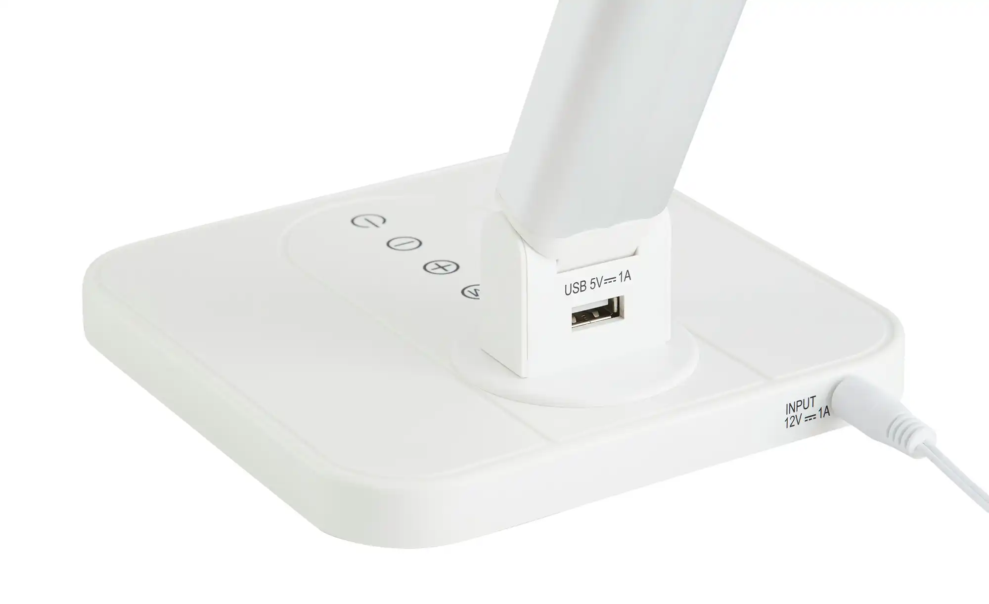 KHG LED-Tischleuchte, 1-flammig, Alu/weiß