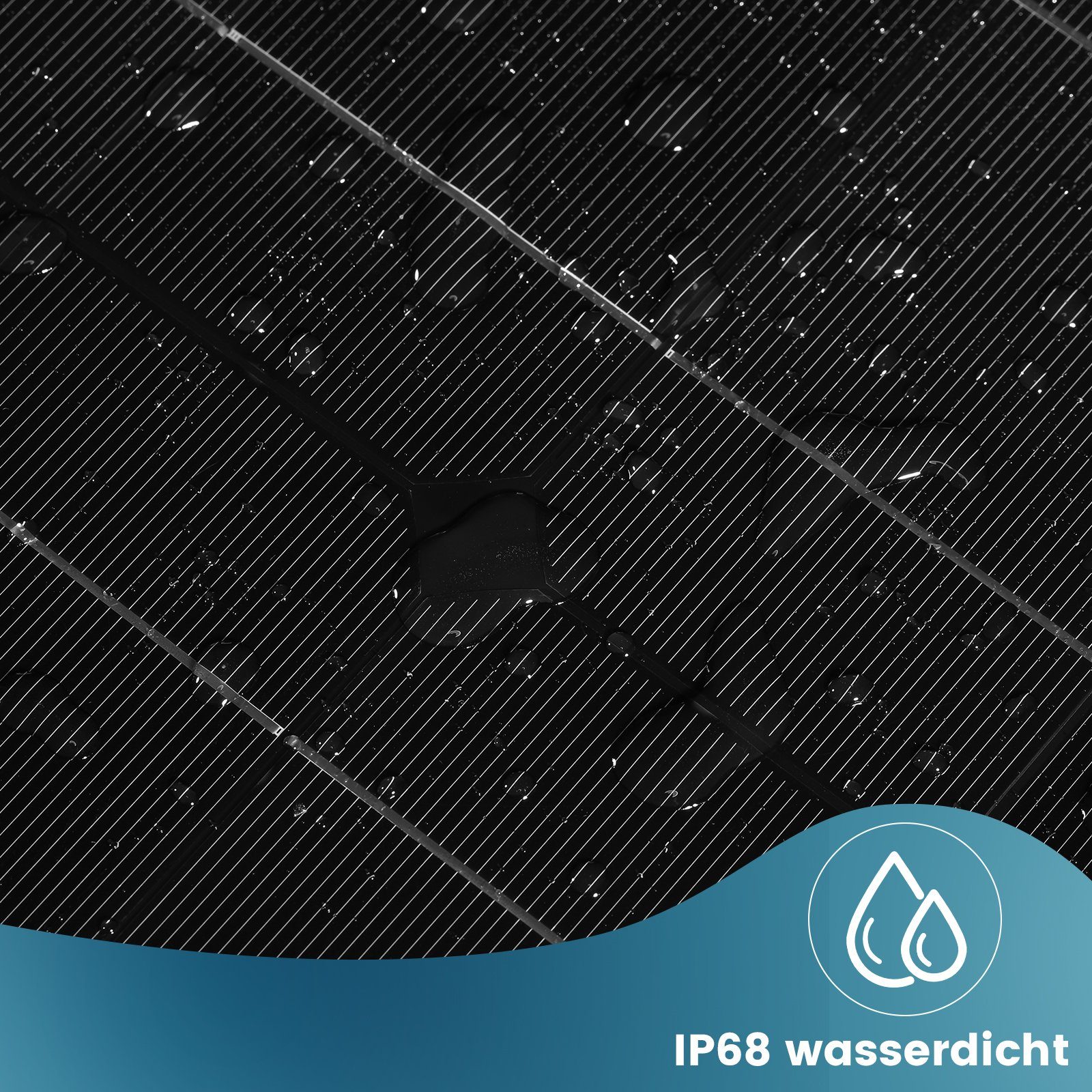 iscooter Solarmodul Flexibel Solarmodul 100W 20V/18V Solarpanel Monokristallin Solarzelle, Solarladegerät Solaranlage mit Ladekabel für Wohnmobil Auto Boot