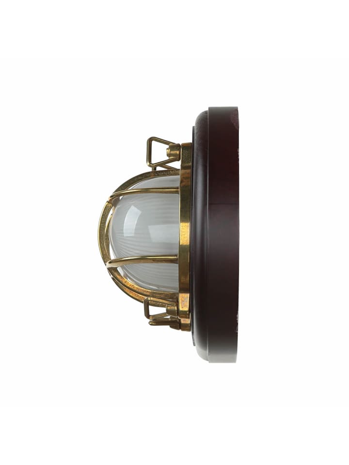 Licht-Erlebnisse Wandlampe EEK F in Messing poliert Transparent günstig kaufen onesize