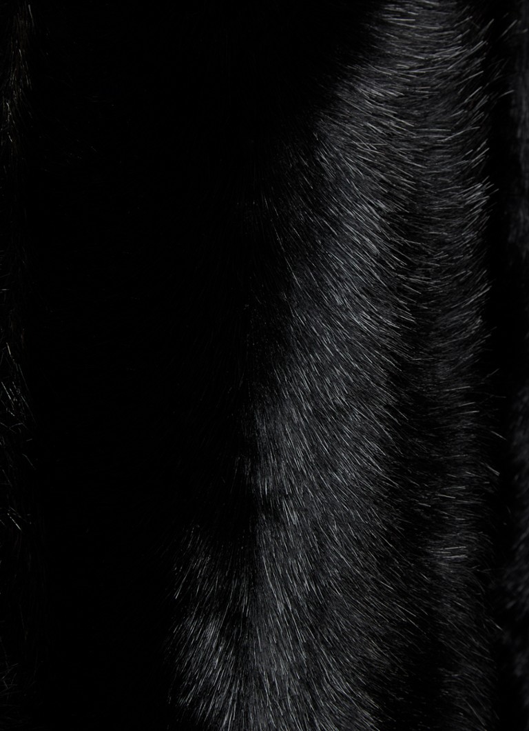 Claudie Pierlot Faux fur coat with side pockets