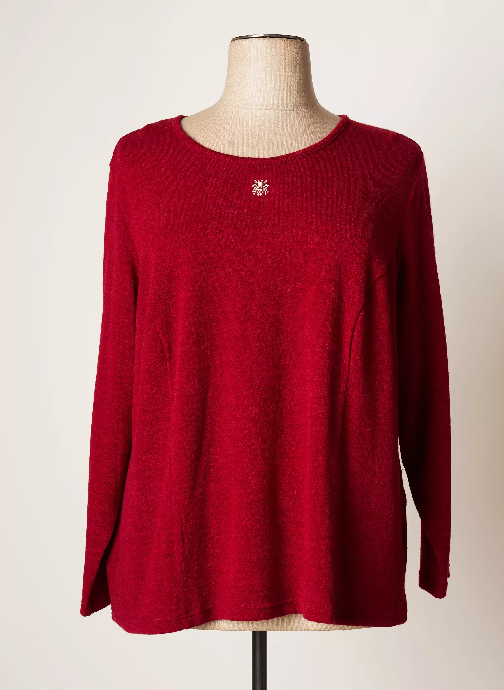 Jumfil Pulls Femme couleur rouge