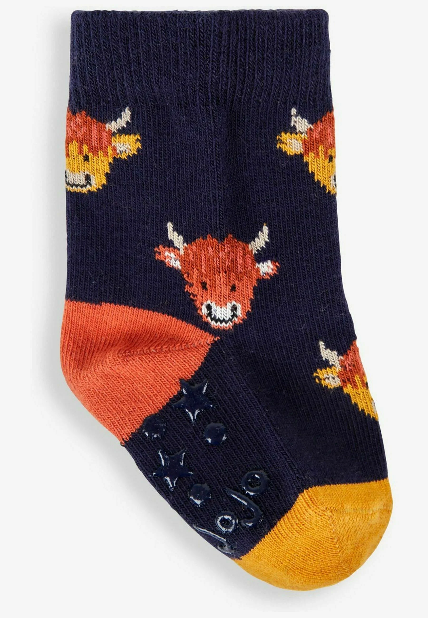 JoJo Maman Bébé HIGHLAND COW 3-PACK - Calcetines